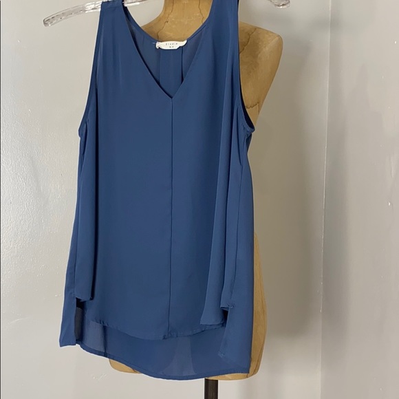Sleeveless Perrywinkle Blouse SM - Picture 11 of 14